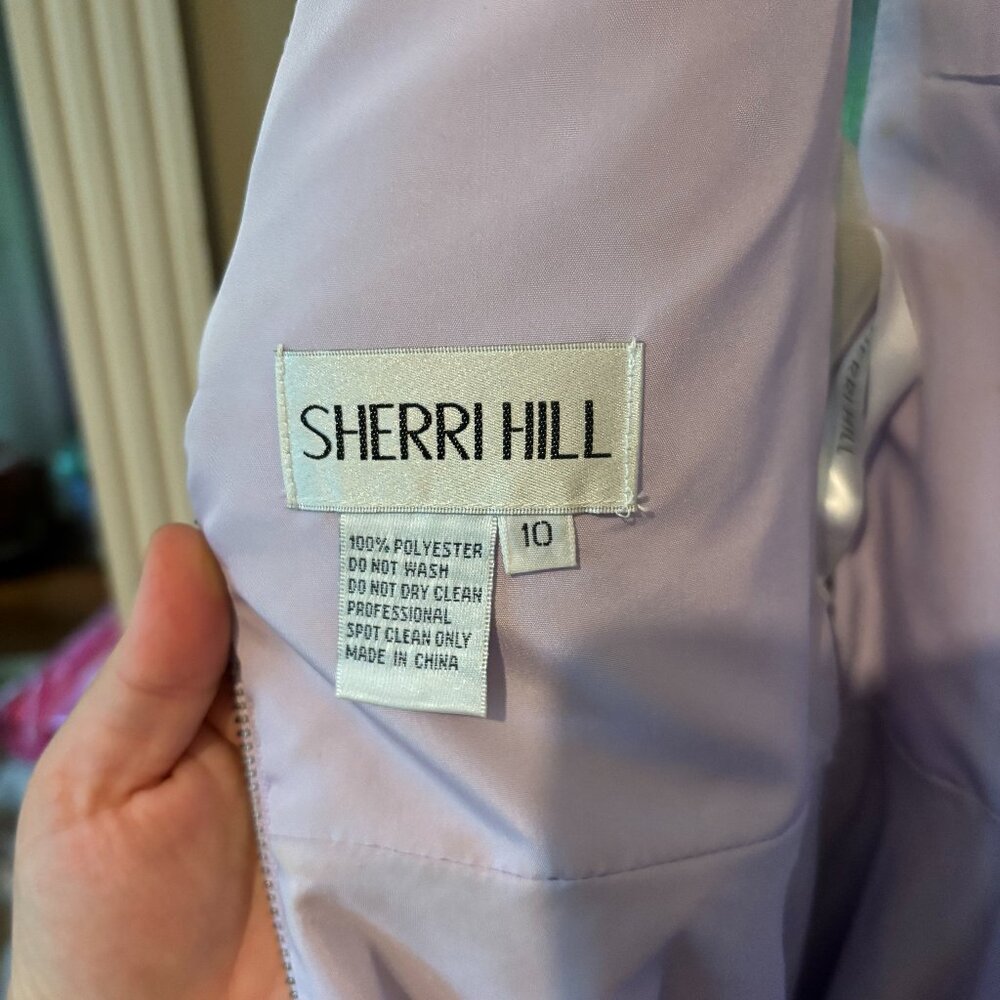 Sherri Hill Lilac Size 10 Dress - Picture 5 of 9